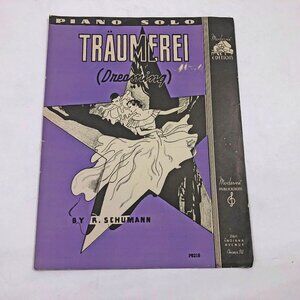 Music Sheet Traumerei Dreaminge R. Schumann 1936 Arranged by M. Boguslawski